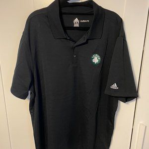 Boston Celtics Adidas Climalite Polo Men's XL